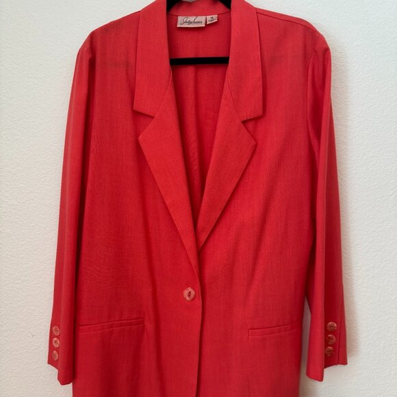 Jaclyn Smith  Linen Blend Blazer  | Size 14 - Picture 7 of 7